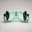 Giini Pyro Alpine Mint snowboard traction device, studio front view with Giini logo