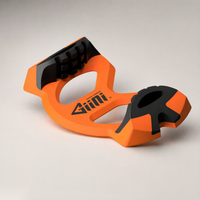 Giini Pyro Blaze Orange, studio three-quarter view showing the U-shaped chassis
