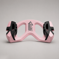 Giini Pyro Powder Pink snowboard traction device, studio front view with Giini logo