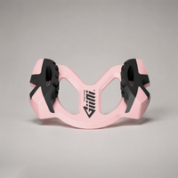 Giini Pyro Powder Pink, studio three-quarter rear view of the U-shaped chassis